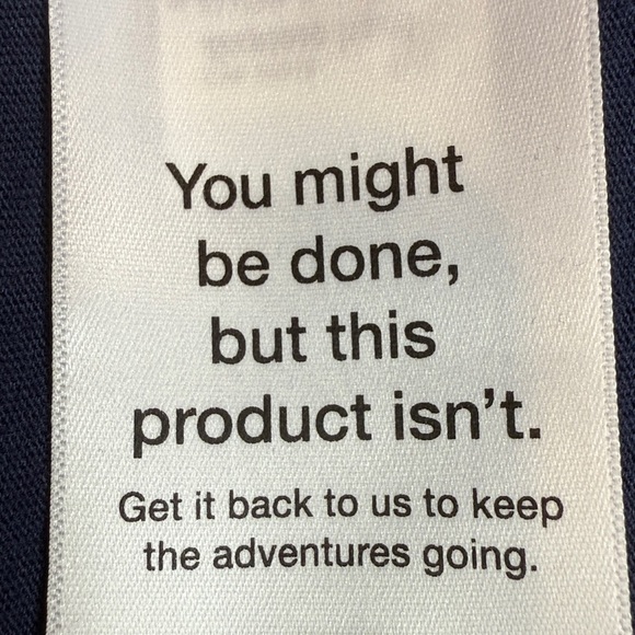 NWT The North Face Dark Blue Tee with White Logo - Picture 5 of 6